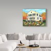 Trademark Fine Art Cheryl Bartley 'Inn The Village Bed And Breakfast' Canvas Art, 14x19 ALI41085-C1419GG